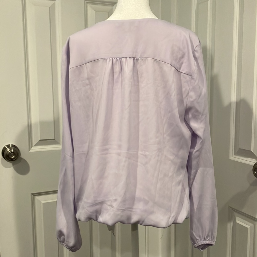 Chaus Lavender V-Neck Blouse - Picture 2 of 2